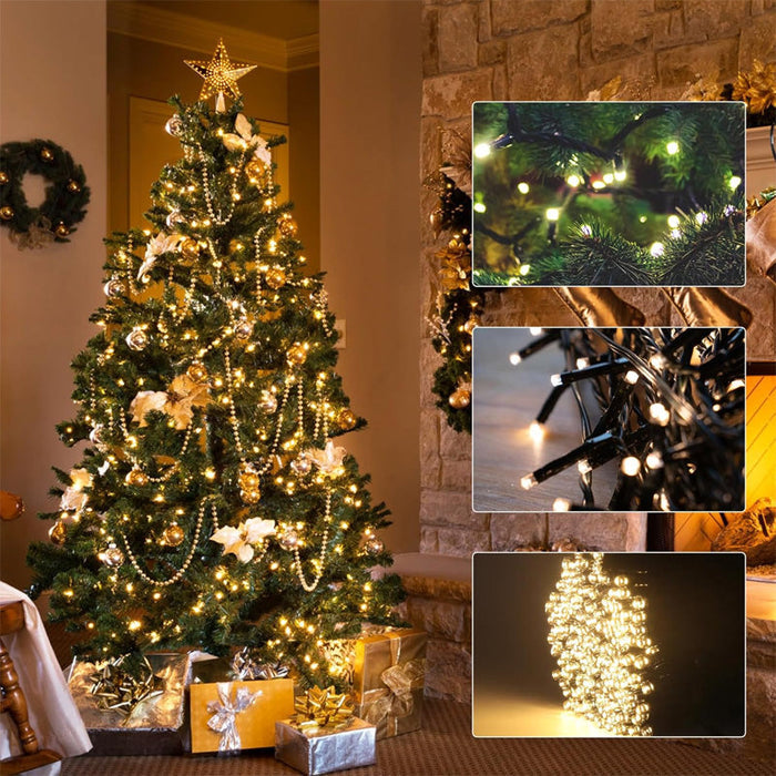 🎄 Penkiakampės žvaigždės formos LED kalėdinės eglutės lemputė 🎄-LT
