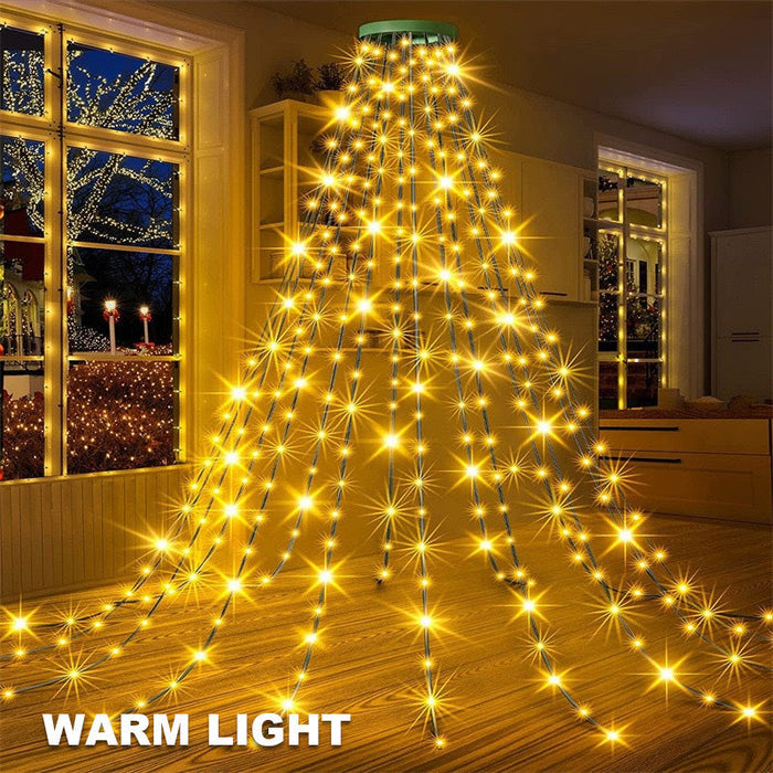 🎄 Penkiakampės žvaigždės formos LED kalėdinės eglutės lemputė 🎄-LT