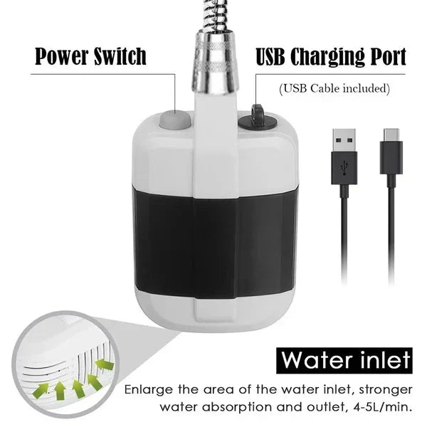 🚿Prenosni zunanji tuš USB Količina-SI
