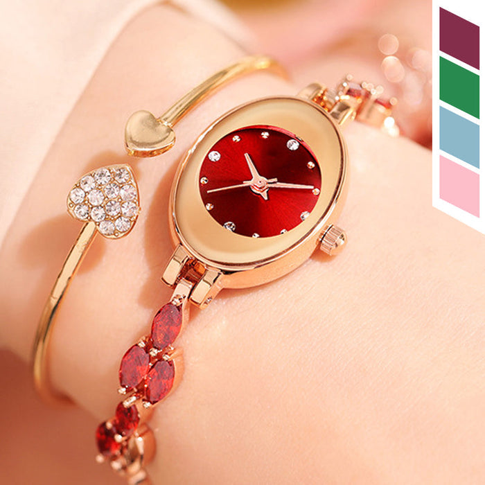 Regalos para mujer en 2025 💝🥰⌚ Reloj de mujer con circonitas de colores en pulsera-ES