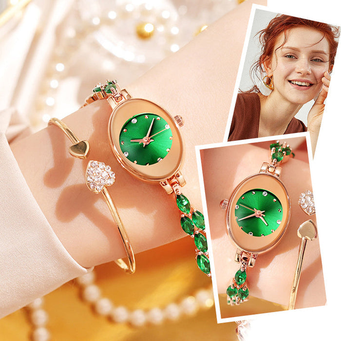 Regalos para mujer en 2025 💝🥰⌚ Reloj de mujer con circonitas de colores en pulsera-ES