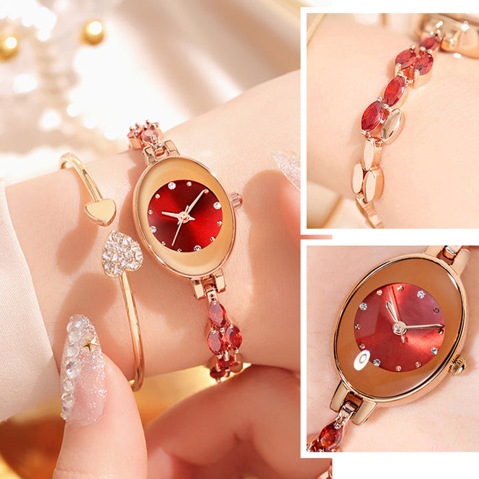 Regalos para mujer en 2025 💝🥰⌚ Reloj de mujer con circonitas de colores en pulsera-ES