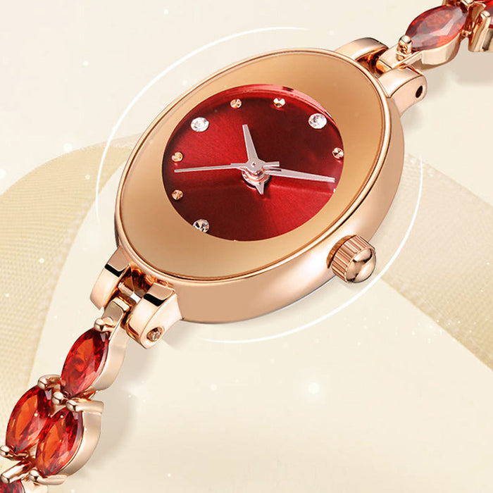 Regalos para mujer en 2025 💝🥰⌚ Reloj de mujer con circonitas de colores en pulsera-ES