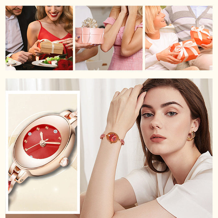 Regalos para mujer en 2025 💝🥰⌚ Reloj de mujer con circonitas de colores en pulsera-ES