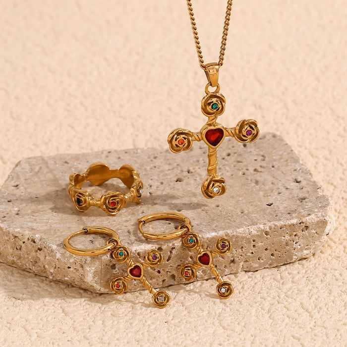 Retro Creative Necklace Stainless Steel 18K Gold Plating