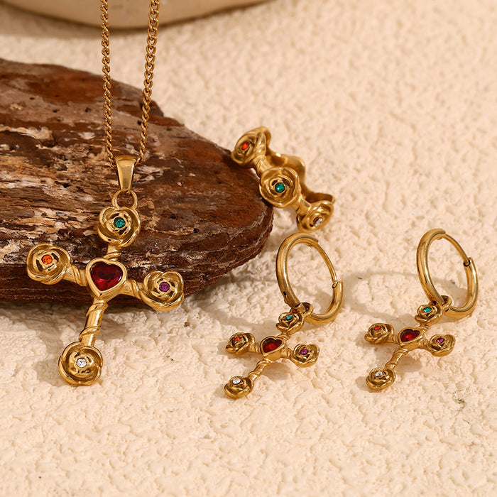 Retro Creative Necklace Stainless Steel 18K Gold Plating