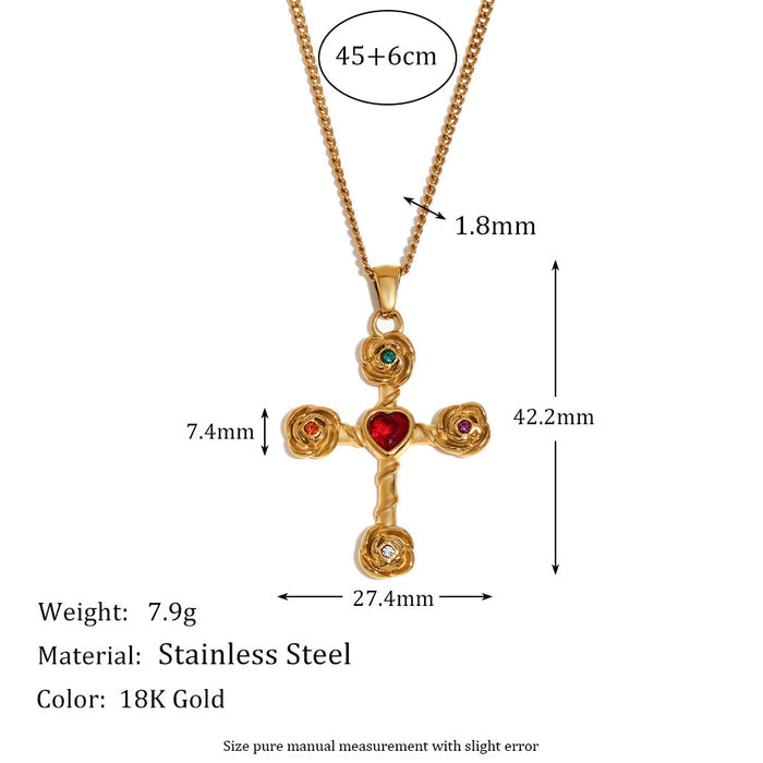 Retro Creative Necklace Stainless Steel 18K Gold Plating