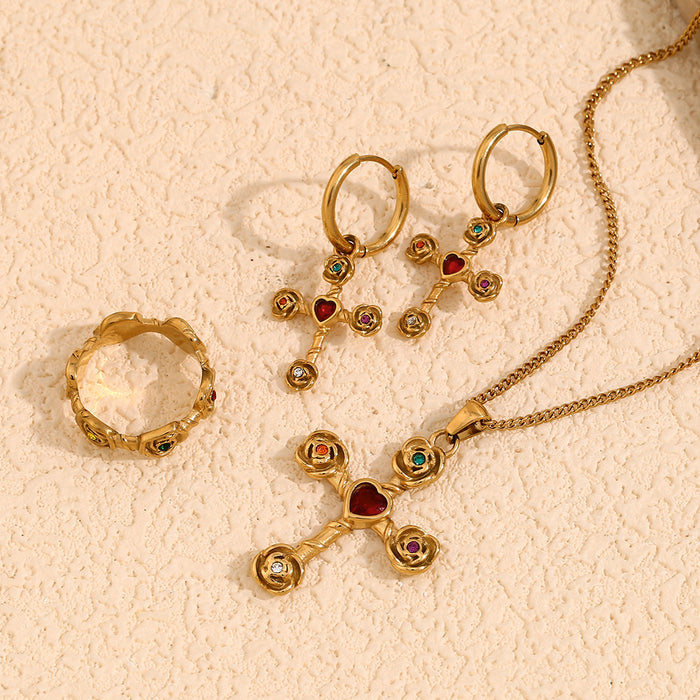 Retro Creative Necklace Stainless Steel 18K Gold Plating