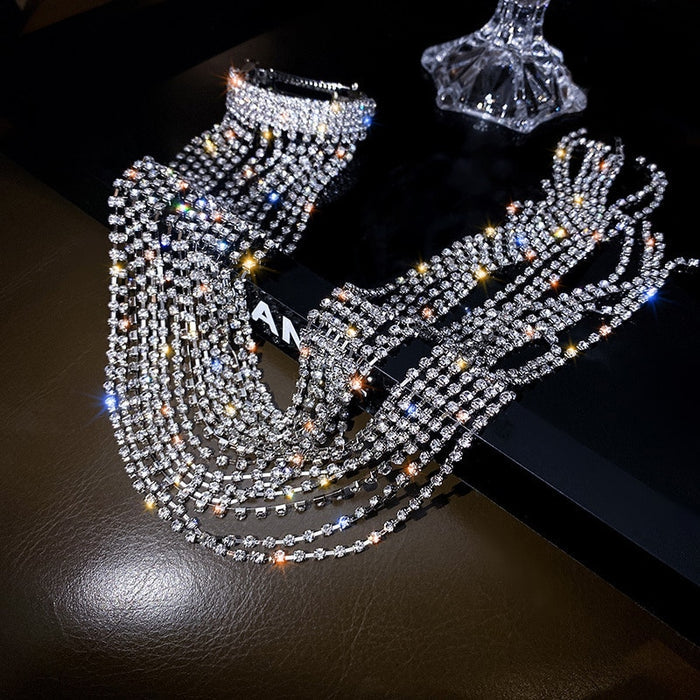 Rhinestone Hairpins: Sparkling Tassel Hair Accessories for Women