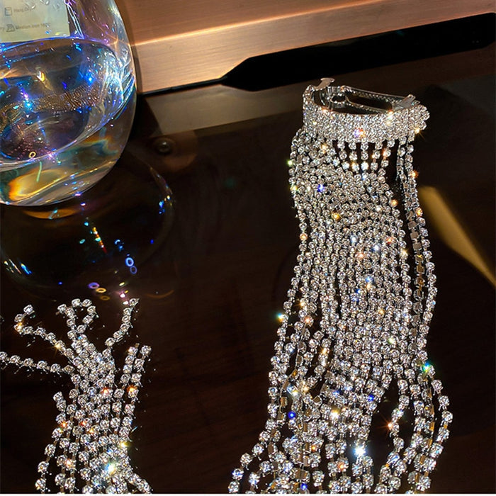 Rhinestone Hairpins: Sparkling Tassel Hair Accessories for Women