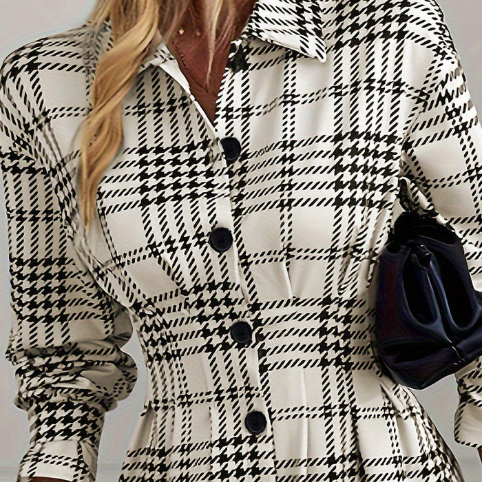[S-2XL]👗Vestido de tartán francés-ES