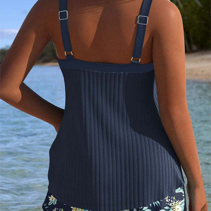 【S-3XL】👙Komplet kopalk s potiskom, zgornji del in kratke hlače-SI