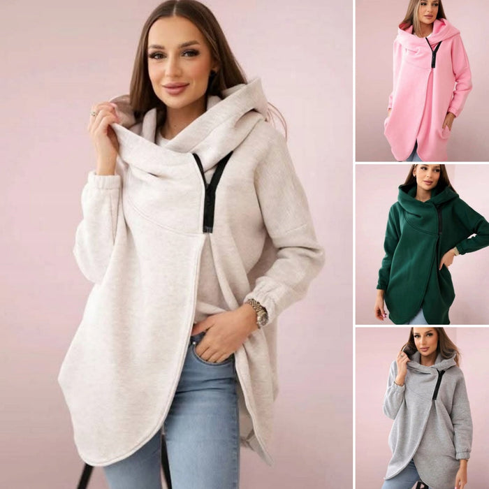 😍 (S-4XL) 🌼 Moteriškas didelis storas džemperis su gobtuvu-LT