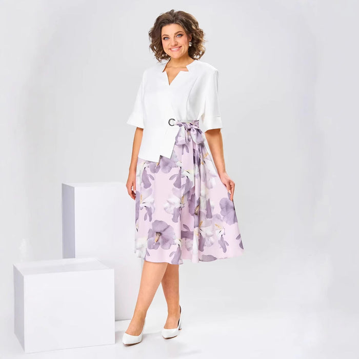 🌸[S-5XL]Vestido de seda de algodón de alta calidad-ES