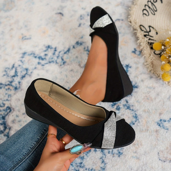 💖Sandalias de cuña para mujer ligeras y de moda con cristales-ES