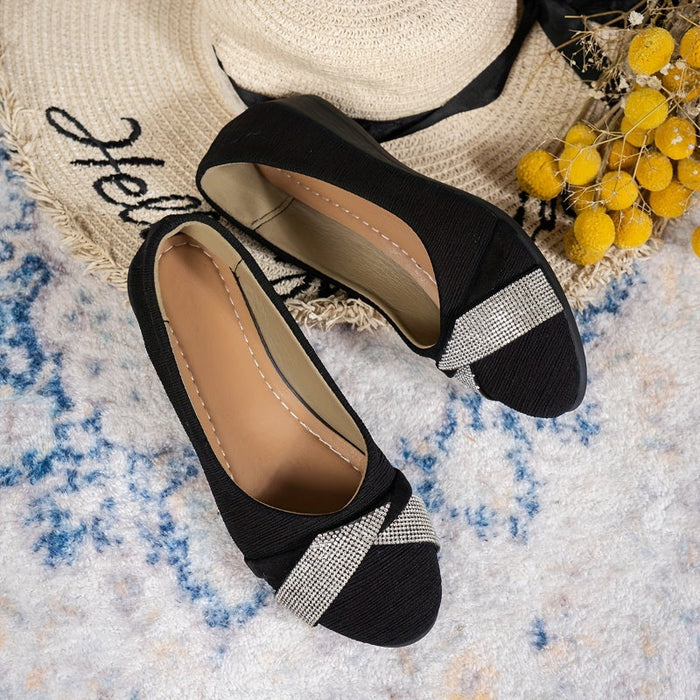 💖Sandalias de cuña para mujer ligeras y de moda con cristales-ES