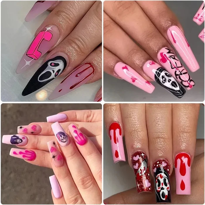 Seasonal 3D Nail Stickers for Halloween