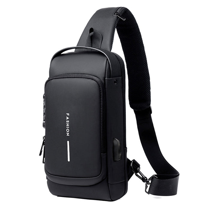 Secure and Stylish: Multifunction Anti-theft Shoulder Bag with USB Charging