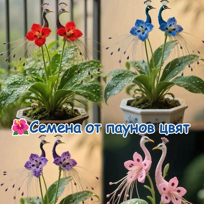Semillas de orquídea pavo real-ES