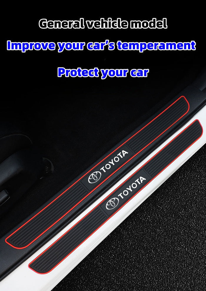 Silikoninė apsauginė automobilio slenksčio juostelė (su specialiu automobilio logotipu)-LT