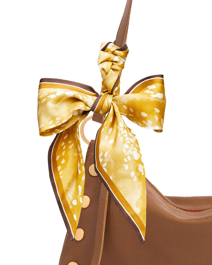 Silk Scarf-Deer Abby-Detail-View