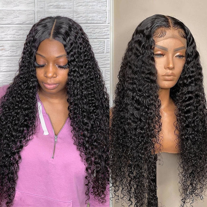 Silky Curls T-Part Lace Front Human Hair Wig