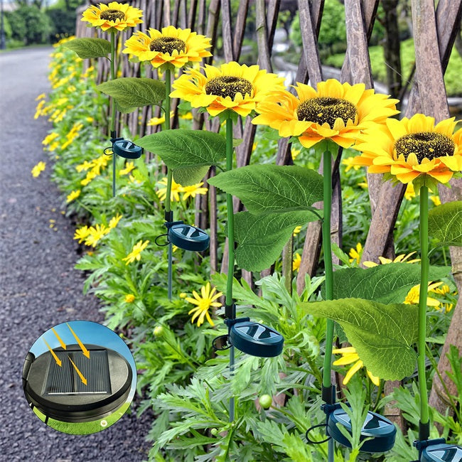 🔥✨Sončna vrtna razsvetljava za sončnice🌻-SI