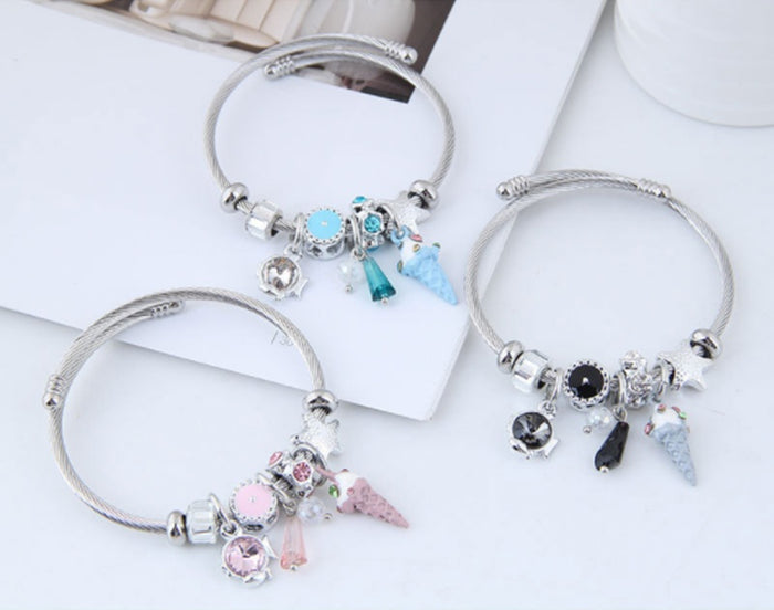 Stainless steel fashion DIY bracelet