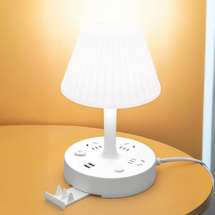 ✨✨Stalinė lempa su USB prievadu ir elektros tinklo kištuku-LT
