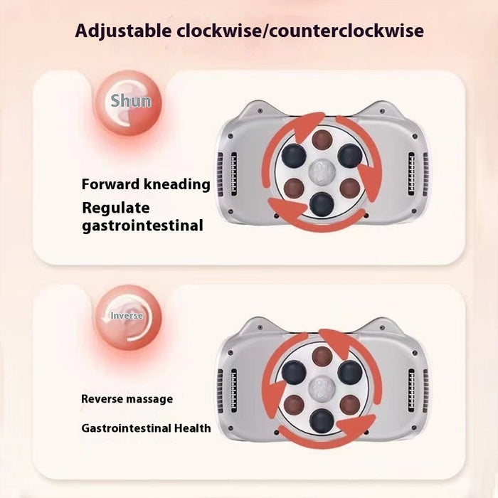 Stone Abdominal Massager Belt Moxibustion Heating Promoting Intestinal Creep