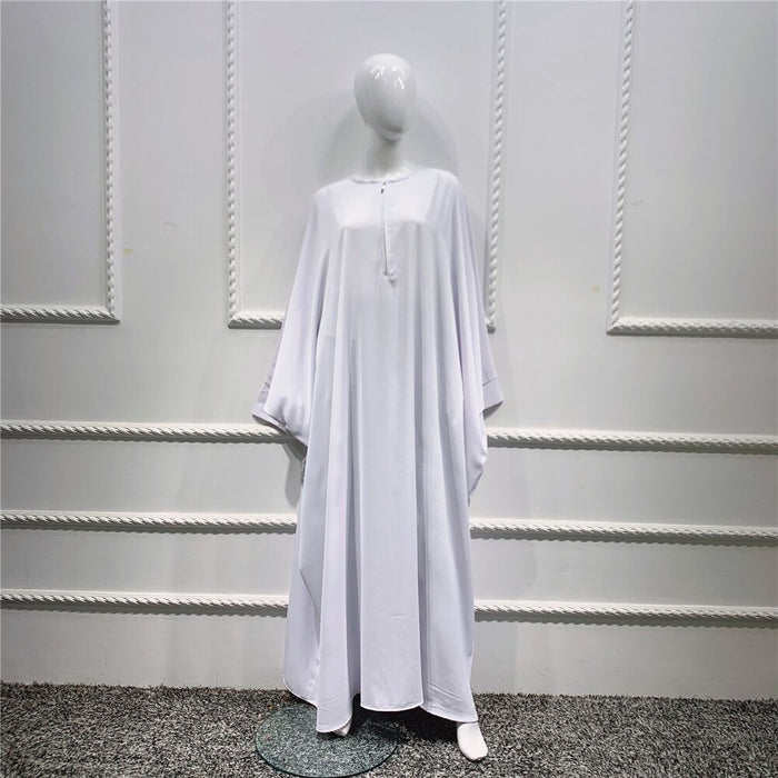 Stylish Plus Size Abaya: Elegant Muslim Maxi Dress for Casual and Eid Occasions