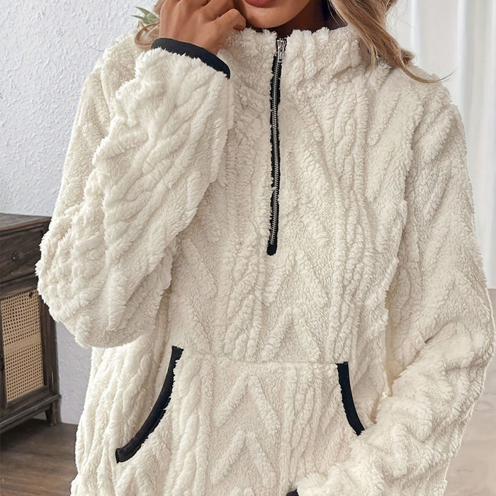 Sudadera con media cremallera-ES