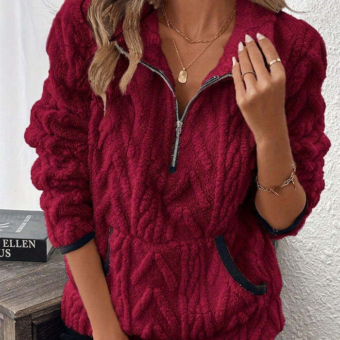Sudadera con media cremallera-ES