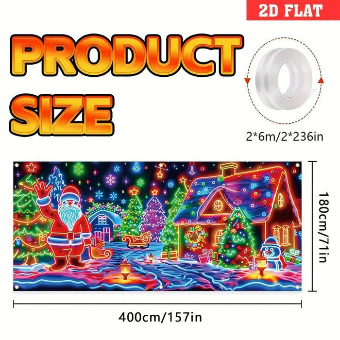 🎄Šventinis išpardavimas – 40 % nuolaida! Šventinis garažo vartų reklaminis skydelis-LT