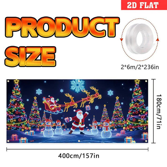 🎄Šventinis išpardavimas – 40 % nuolaida! Šventinis garažo vartų reklaminis skydelis-LT
