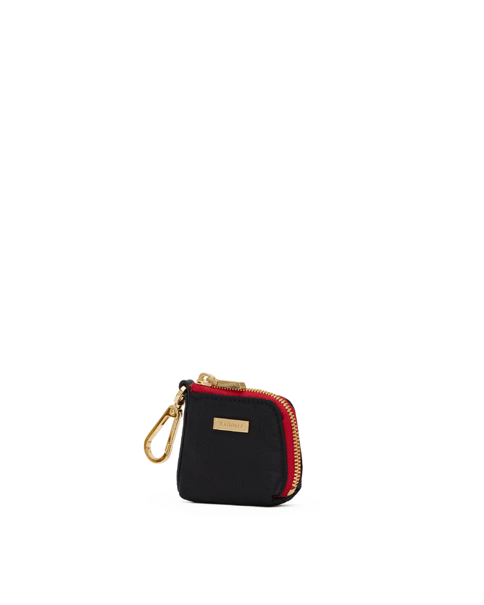 Syd-Pouch-Black-Nylon-G-Red-Zip-Front-View-2