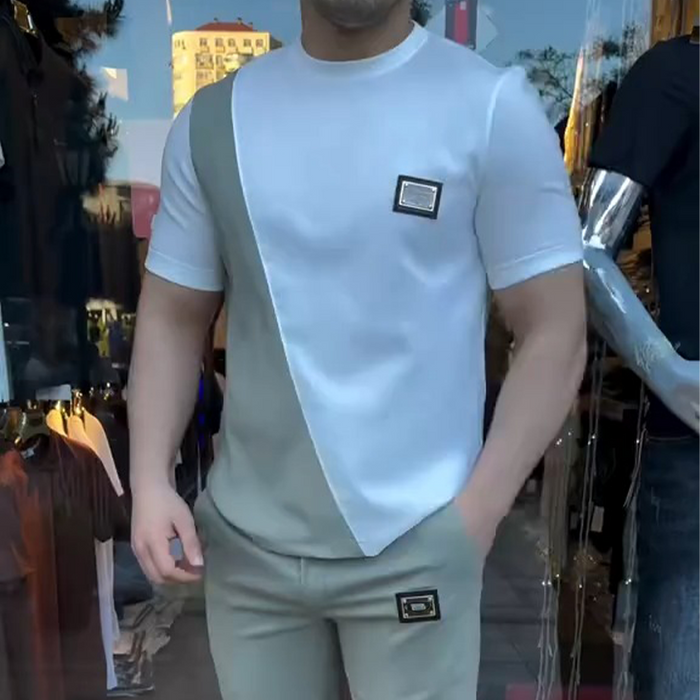 🔥 ¡Tendencias este verano! 💁‍♀️ Conjunto de hombre de top y pantalón para el día a día-ES