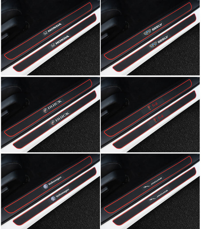 Tira protectora de silicona para umbrales de puertas de coche (con logotipo especial del coche)-ES