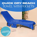 🏖️🌞Toalla para tomar el sol en bolsa con bolsillos de almacenamiento💦-ES