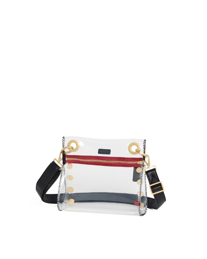 Tony-Sml-Clear-Black-BG-Red-Zip-Front-View-2