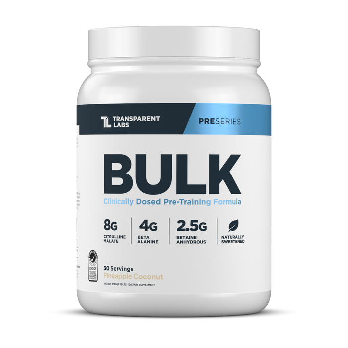Transparent Labs® Bulk – Pre-Workout 30 Serv – Pineapple Coconut