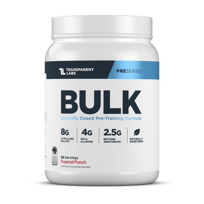 Transparent Labs® Bulk – Pre-Workout 30 Serv – Tropical Punch