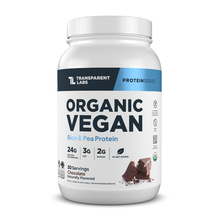 Transparent Labs® Organic Vegan Plant-Based Protein – Chocolate
