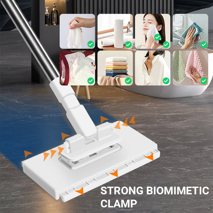 💥Trapeador de polvo desechable con 4 paños reutilizables-ES
