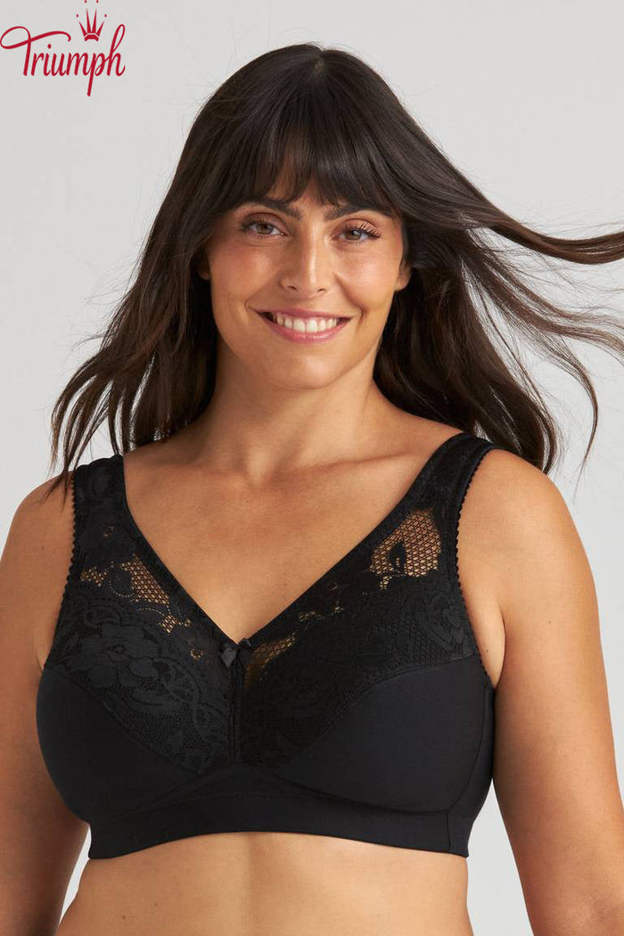 Triumph - (paket 4 kosov) bombažni modrček brez žice-SI