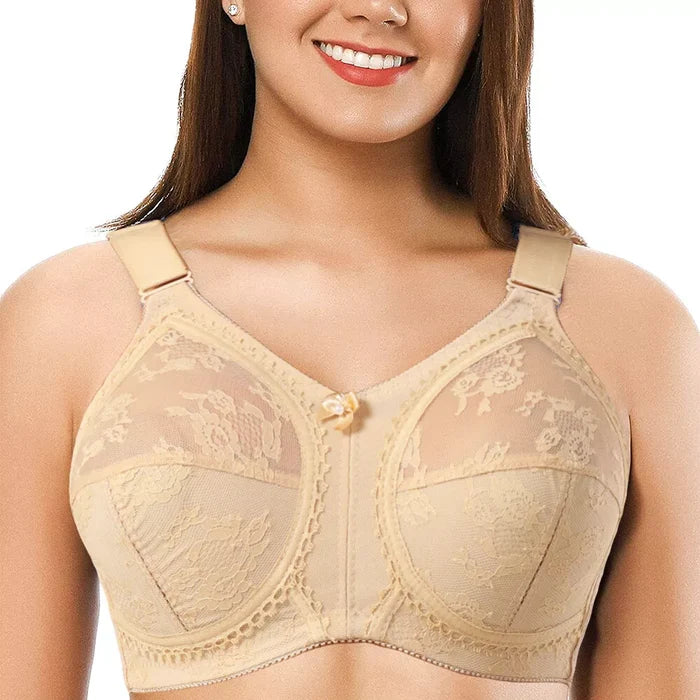 💖Triumph® 4 vnt. pakuotė ✨Permatoma liemenėlė be putų didelėms krūtims-LT