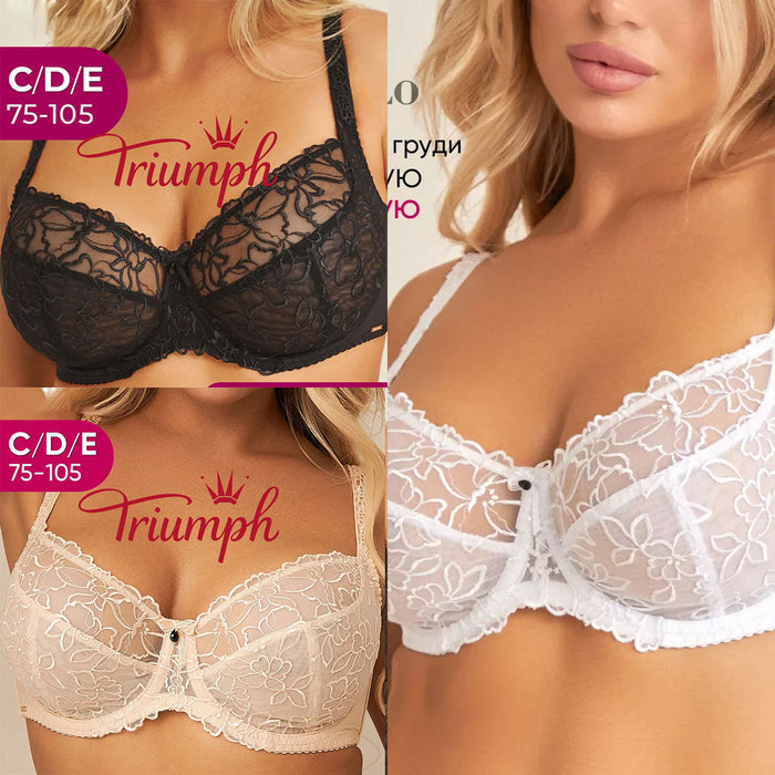 💖Triumph® Pack de 3 uds. ✨Sujetador transparente sin relleno para pechos grandes-ES