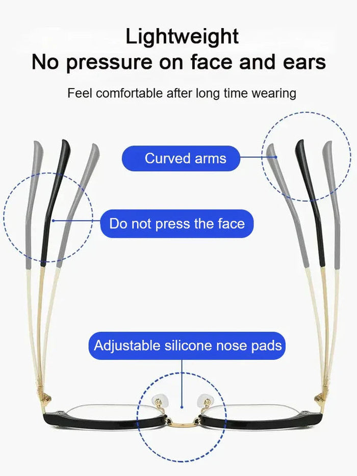 ✨ÚLTIMO DÍA DE REBAJAS - 60% DE DESCUENTO✨Gafas ultraligeras anti-azul para personas con presbicia-ES