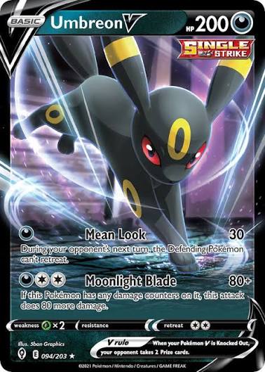 Umbreon V 094/203 Ultra Rare Evolving Skies Near Mint