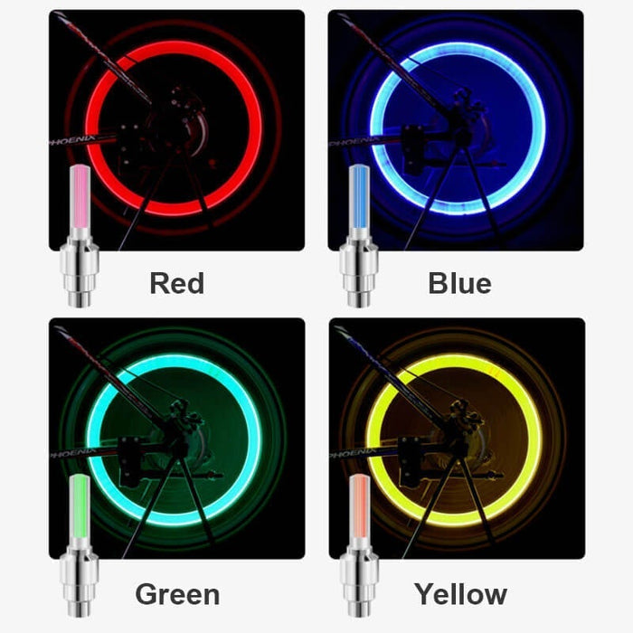 🌈 💡 Vandeniui atsparūs LED ratų žibintai 【✨ 1+3 nemokamai】-LT